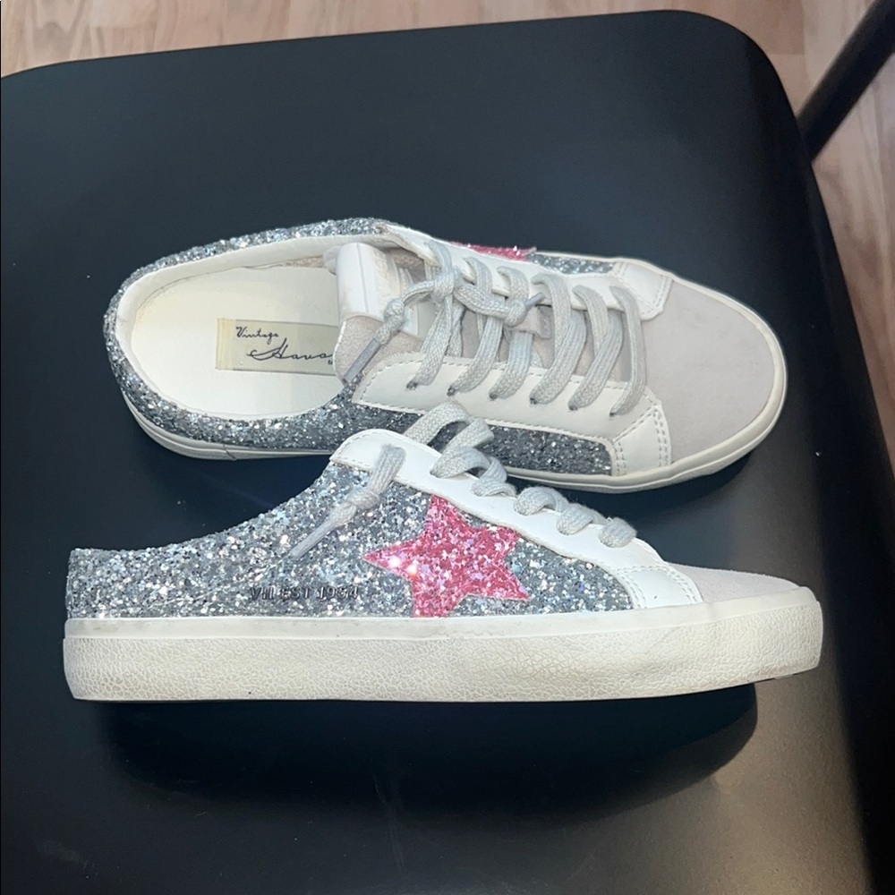 Women's Glitter Slide Sneakers SIZE 5.5